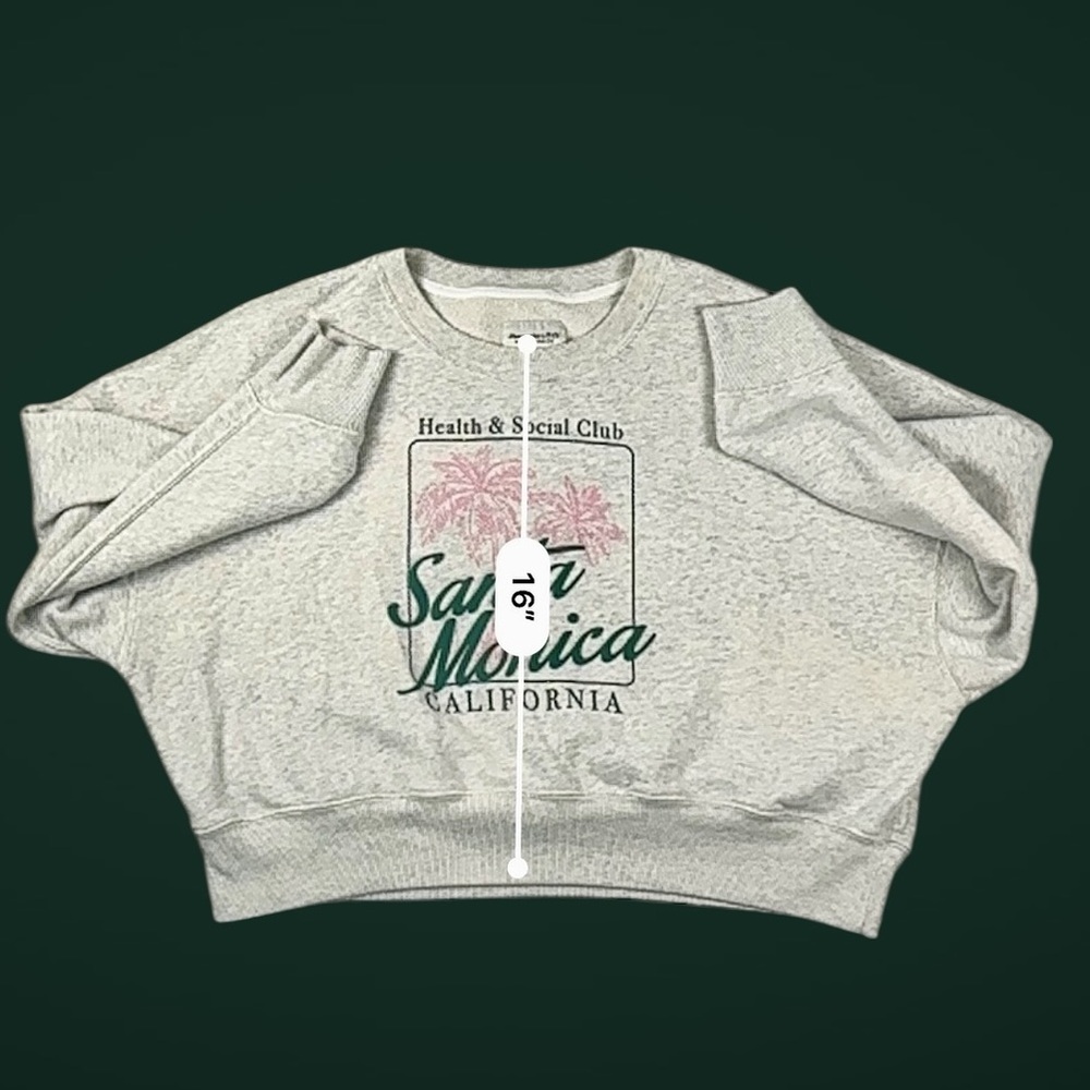 Abercrombie & Fitch Santa Monica Graphic Sweatshirt Soft A&F Collection – Size L - Picture 11 of 17
